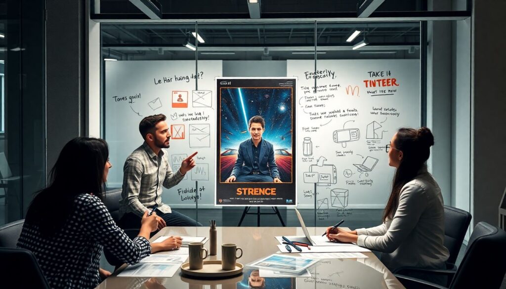 Юмор и сарказм в промо-материалах к блокбастерам - иллюстрация