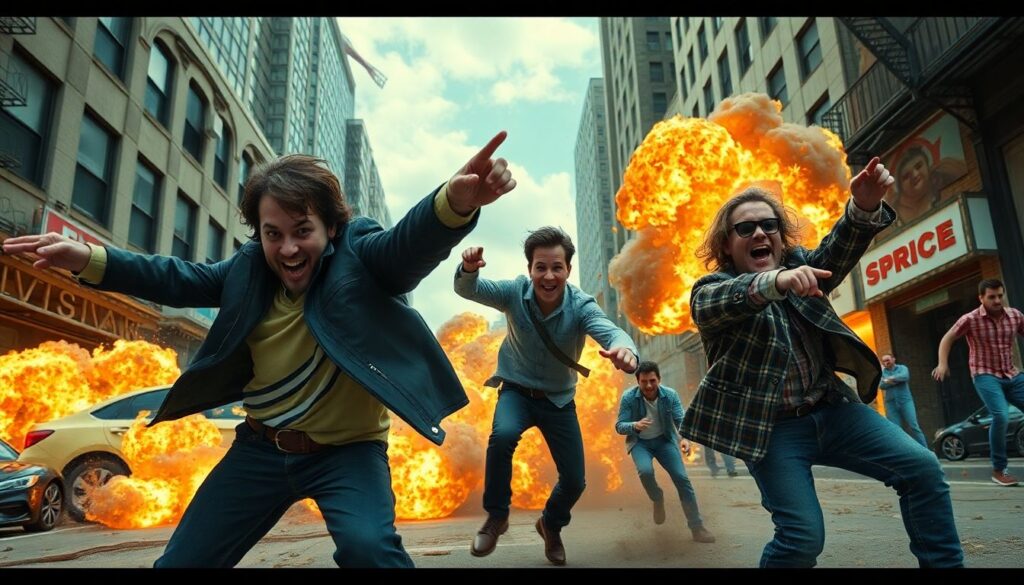 Юмор и сарказм в промо-материалах к блокбастерам - иллюстрация